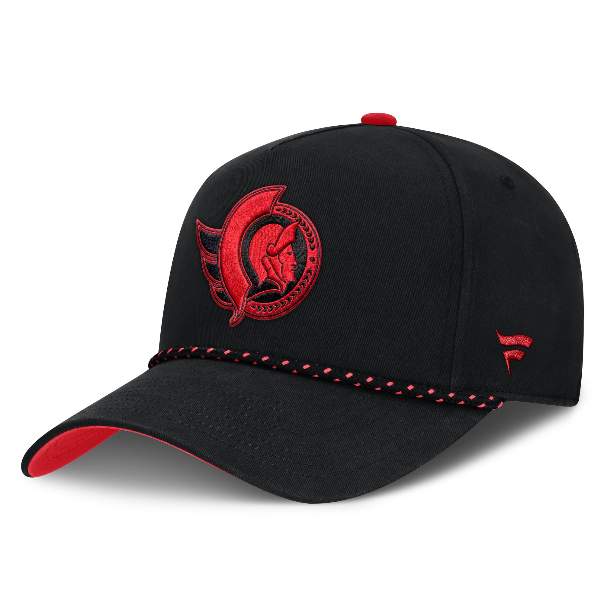Men's Fanatics Black Ottawa Senators Canada Military Appreciation Authentic Pro A-Frame Adjustable Hat