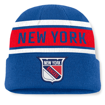 Men's Fanatics Royal/Red New York Rangers Heritage Cuffed Knit Hat