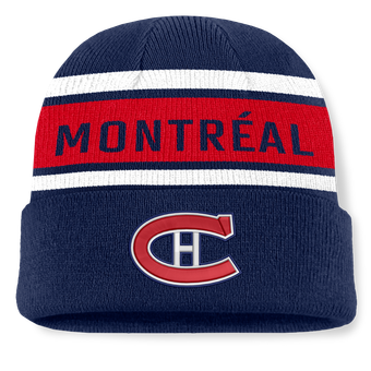 Men's Fanatics Navy/Red Montreal Canadiens Heritage Cuffed Knit Hat