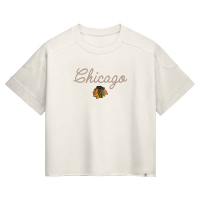 Women's Fanatics  Chicago Blackhawks Cream Chainstitch Fashion Top