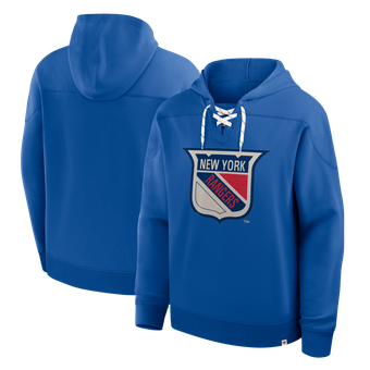 Men's Fanatics  Blue New York Rangers Fleece French Terry Pullover Hoodie