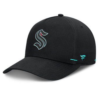 Men's Fanatics Black Seattle Kraken Alternate Authentic Pro Rink A-Frame Adjustable Hat