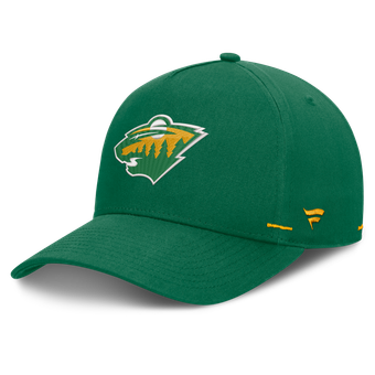 Men's Fanatics Green Minnesota Wild Alternate Authentic Pro Rink A-Frame Adjustable Hat