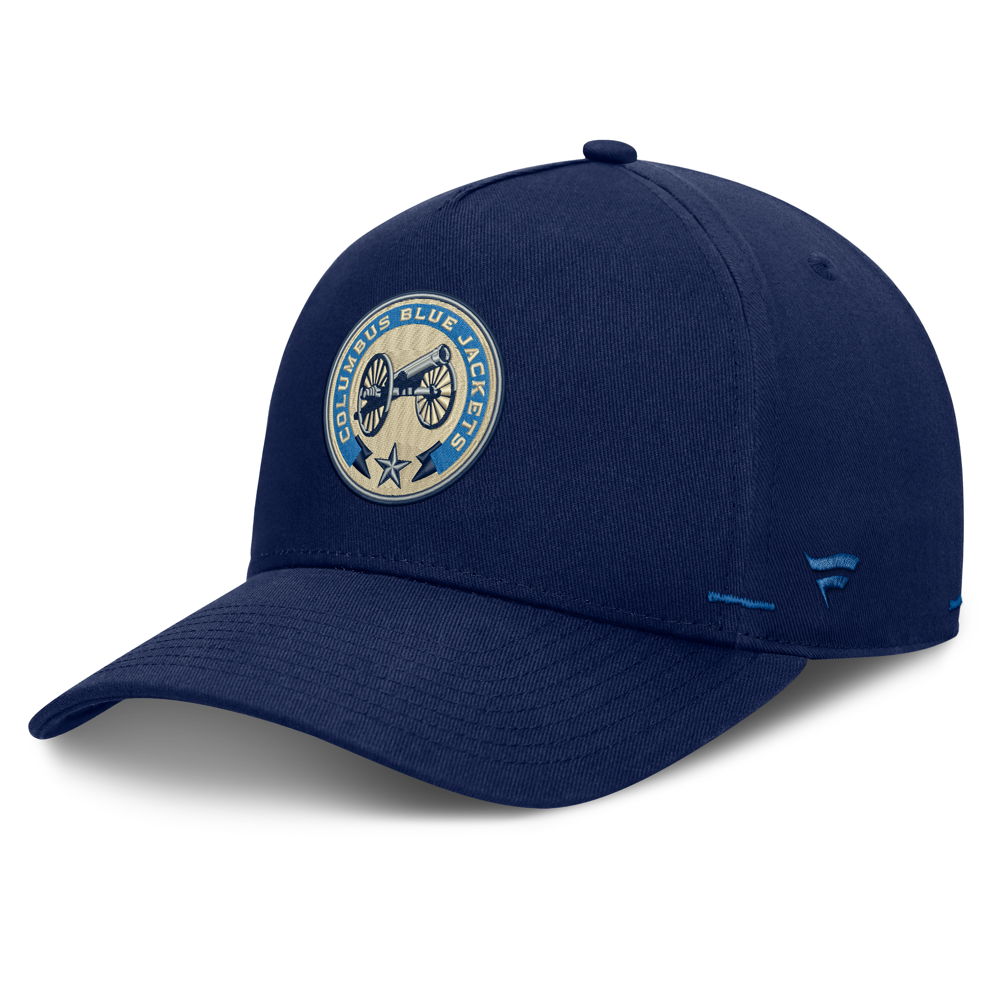 Men's Fanatics Navy Columbus Blue Jackets Alternate Authentic Pro Rink A-Frame Adjustable Hat