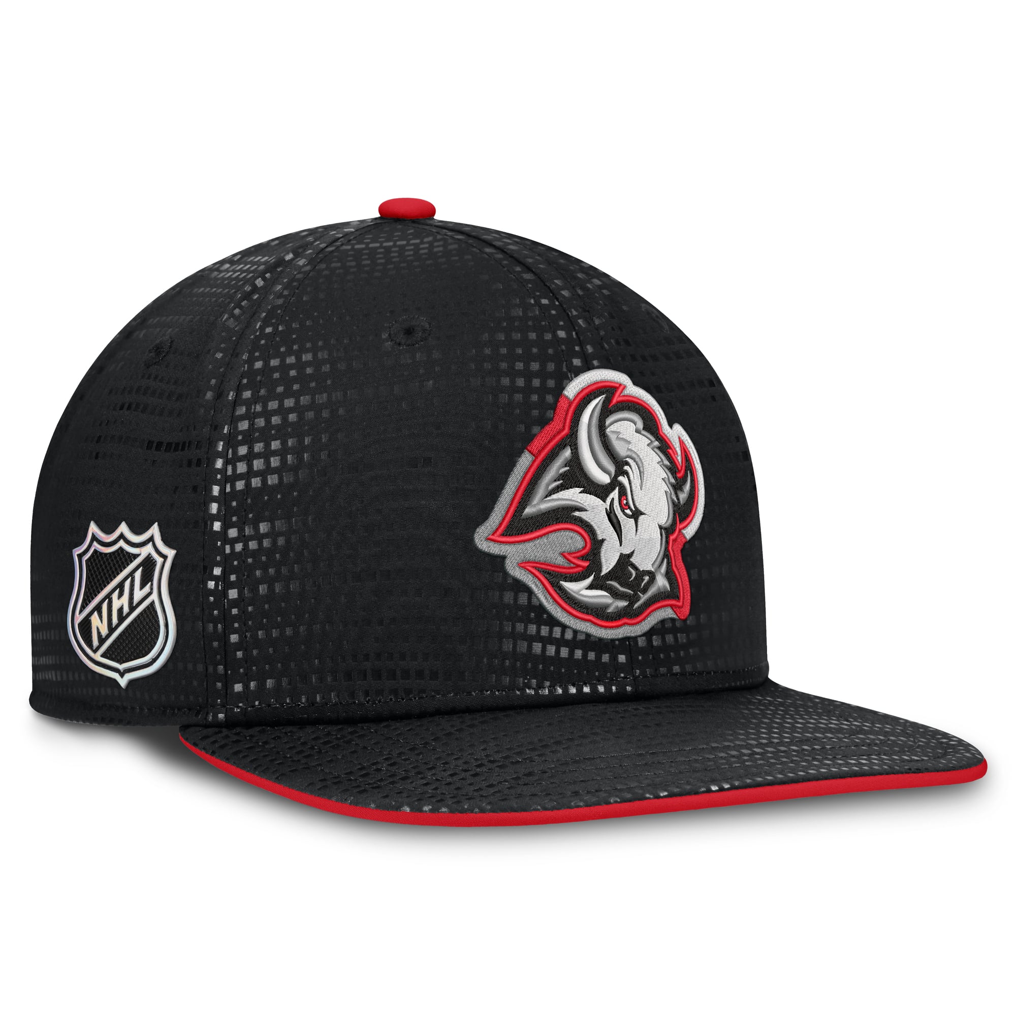 Men's Fanatics Black Buffalo Sabres Alternate Authentic Pro Rink Snapback Hat