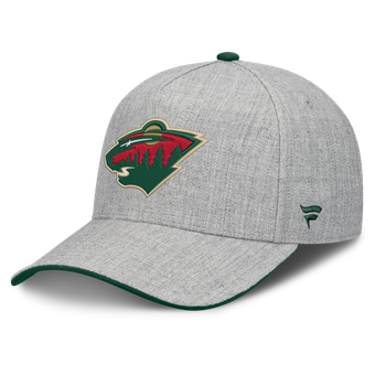 Men's Fanatics Heather Gray Minnesota Wild A-Frame Adjustable Hat