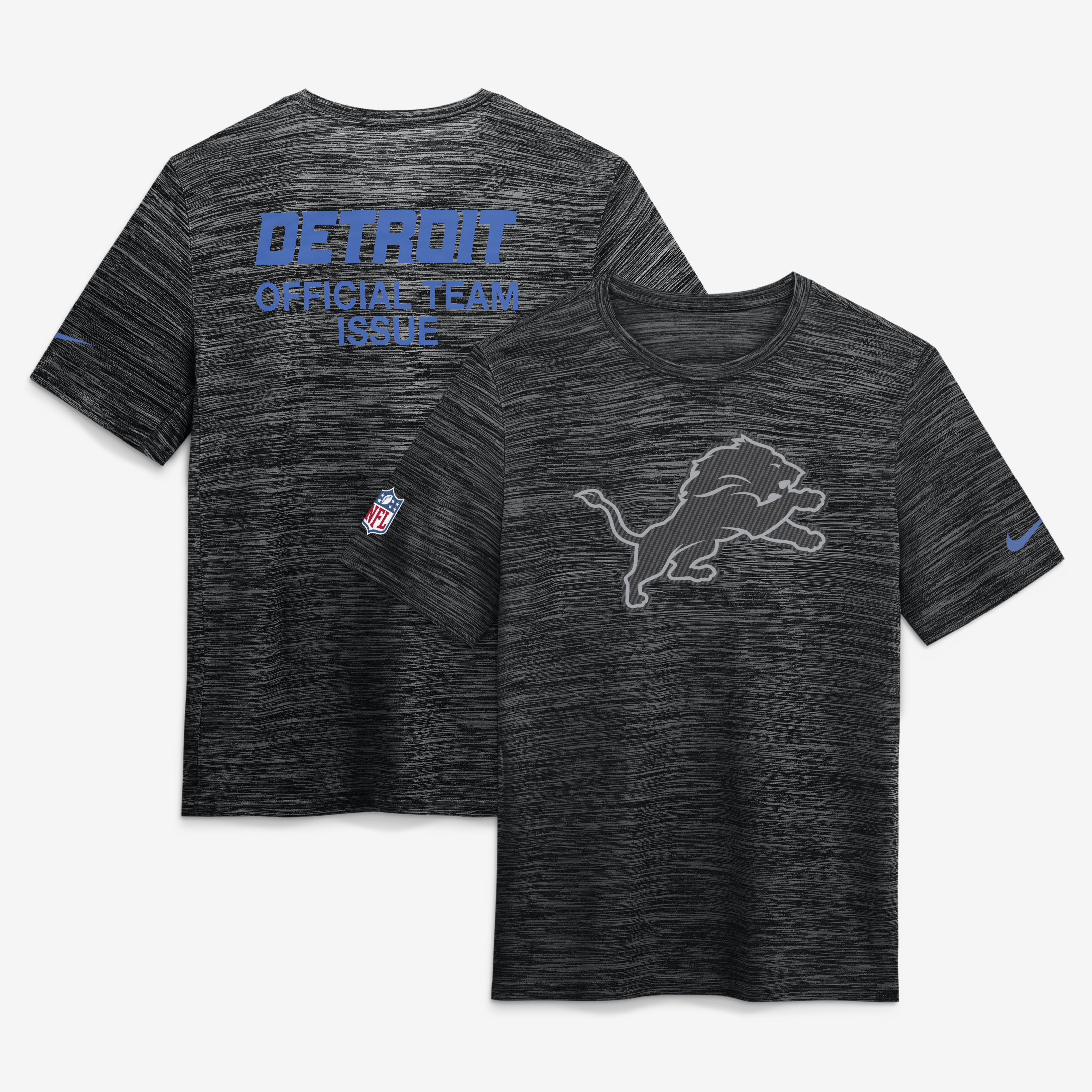 Men's Nike  Black Detroit Lions 2026 Rivalries Collection Sideline Velocity T-Shirt