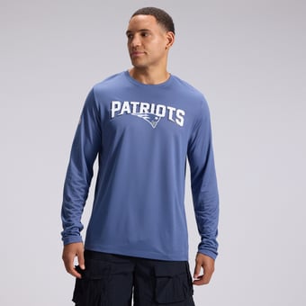 Men's Nike  Blue New England Patriots Rivalries Collection Sideline Legend Long Sleeve T-Shirt