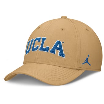 Men's Jordan Brand Gold UCLA Bruins Letter Rise SwooshFlex Dri-FIT Hat