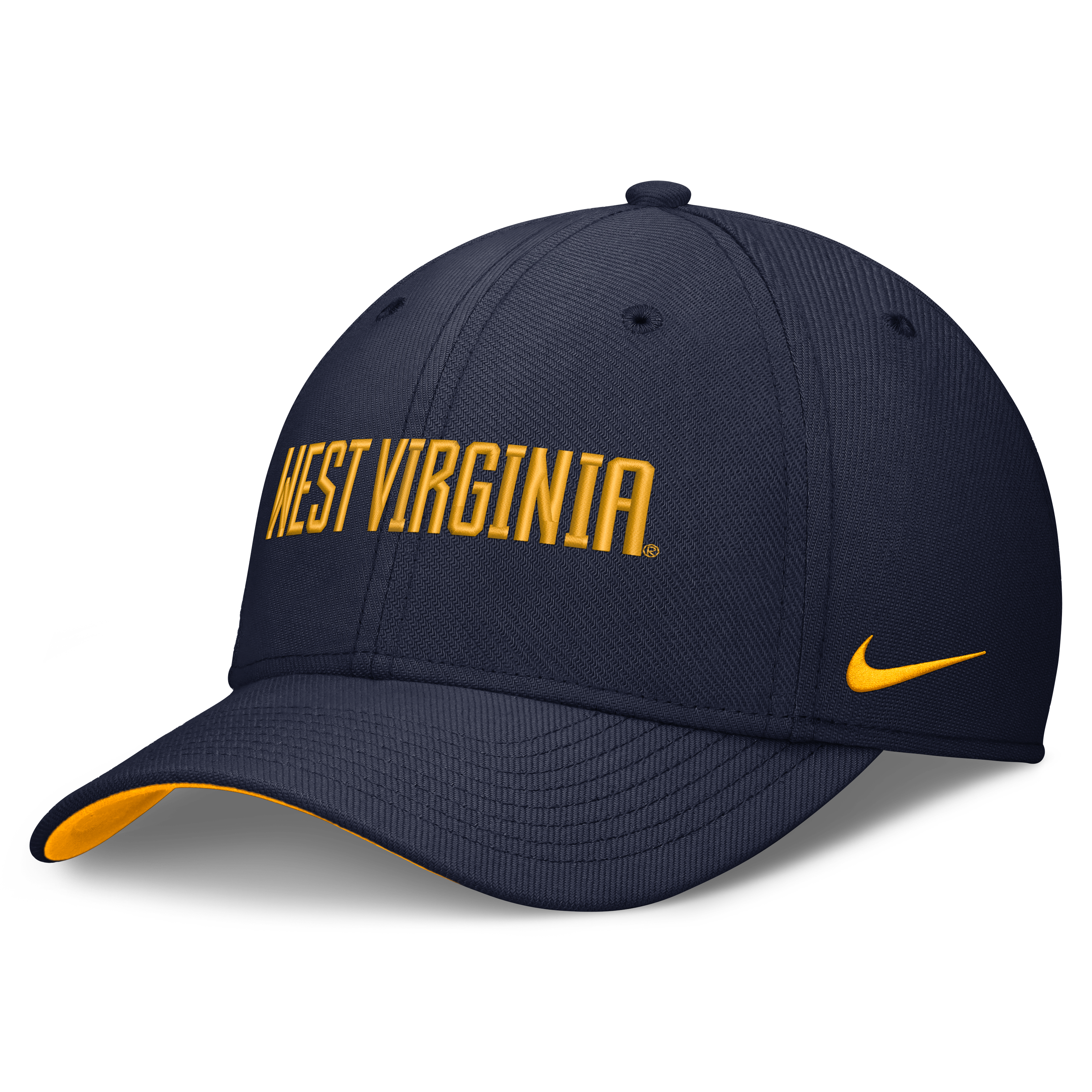 Men's Nike  Navy West Virginia Mountaineers Primetime Team Rise Flex Hat
