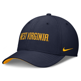 Men's Nike  Navy West Virginia Mountaineers Primetime Team Rise Flex Hat