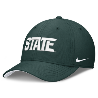 Men's Nike  Green Michigan State Spartans Primetime Team Rise Dri-FIT Flex Hat