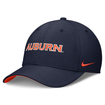 Men's Nike  Navy Auburn Tigers Primetime Team Rise Dri-FIT Flex Hat
