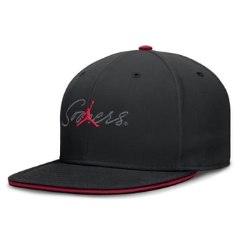 Men's Jordan Brand Black Oklahoma Sooners Dri-FIT Primetime Script Fitted Hat