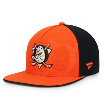 Men's Fanatics  Orange/Black Anaheim Ducks Snapback Hat