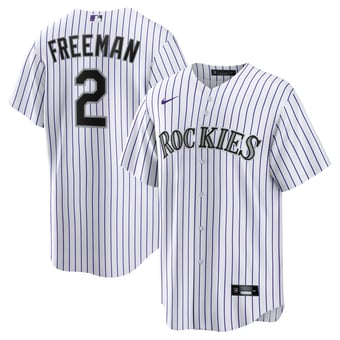 Men's Nike Tyler Freeman White Colorado Rockies Home Replica Jersey