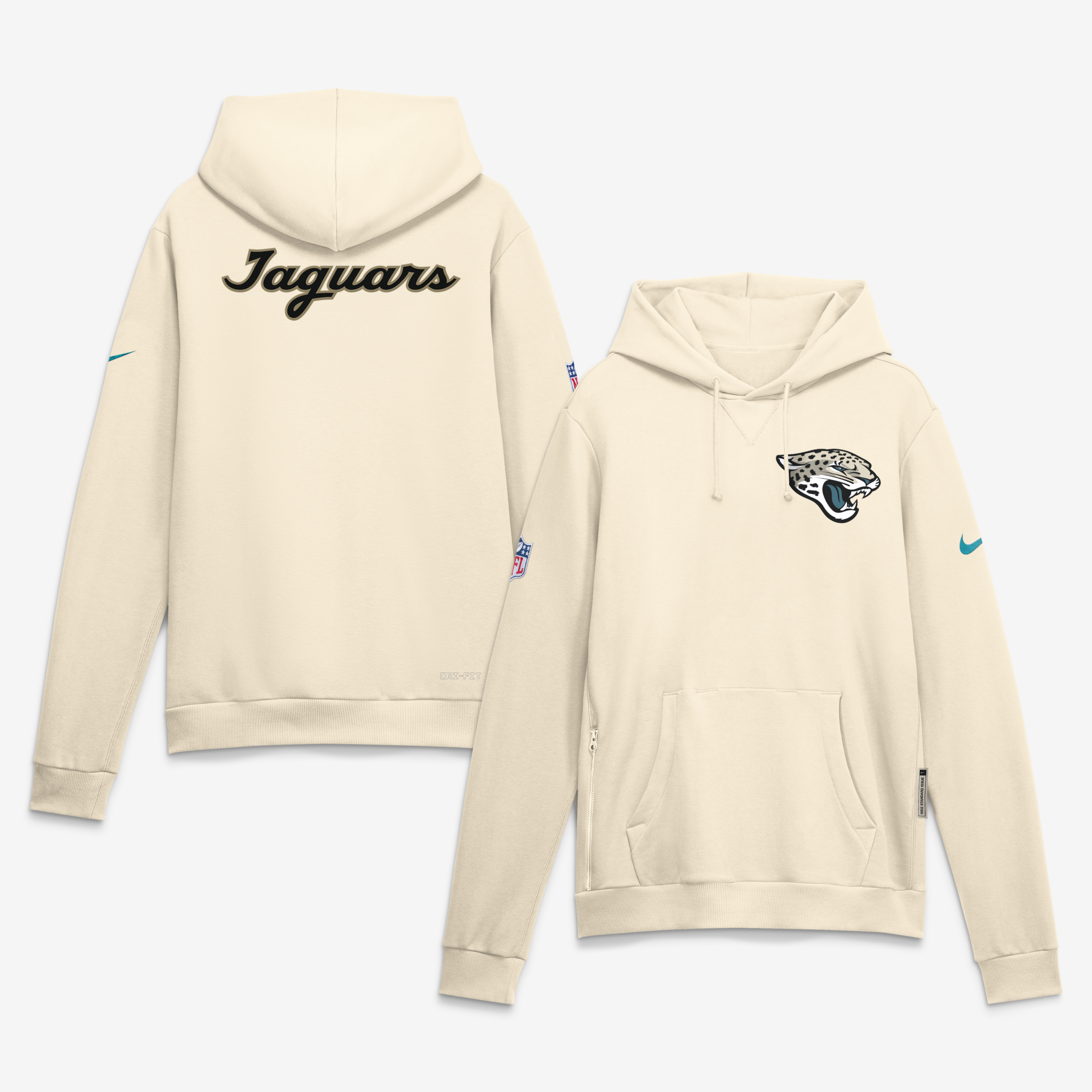 Jacksonville Jaguars Rivalries Collection Sideline Nike Men's Dri-FIT NFL Pullover Hoodie in Brown | 03AZ15A9N-VAW