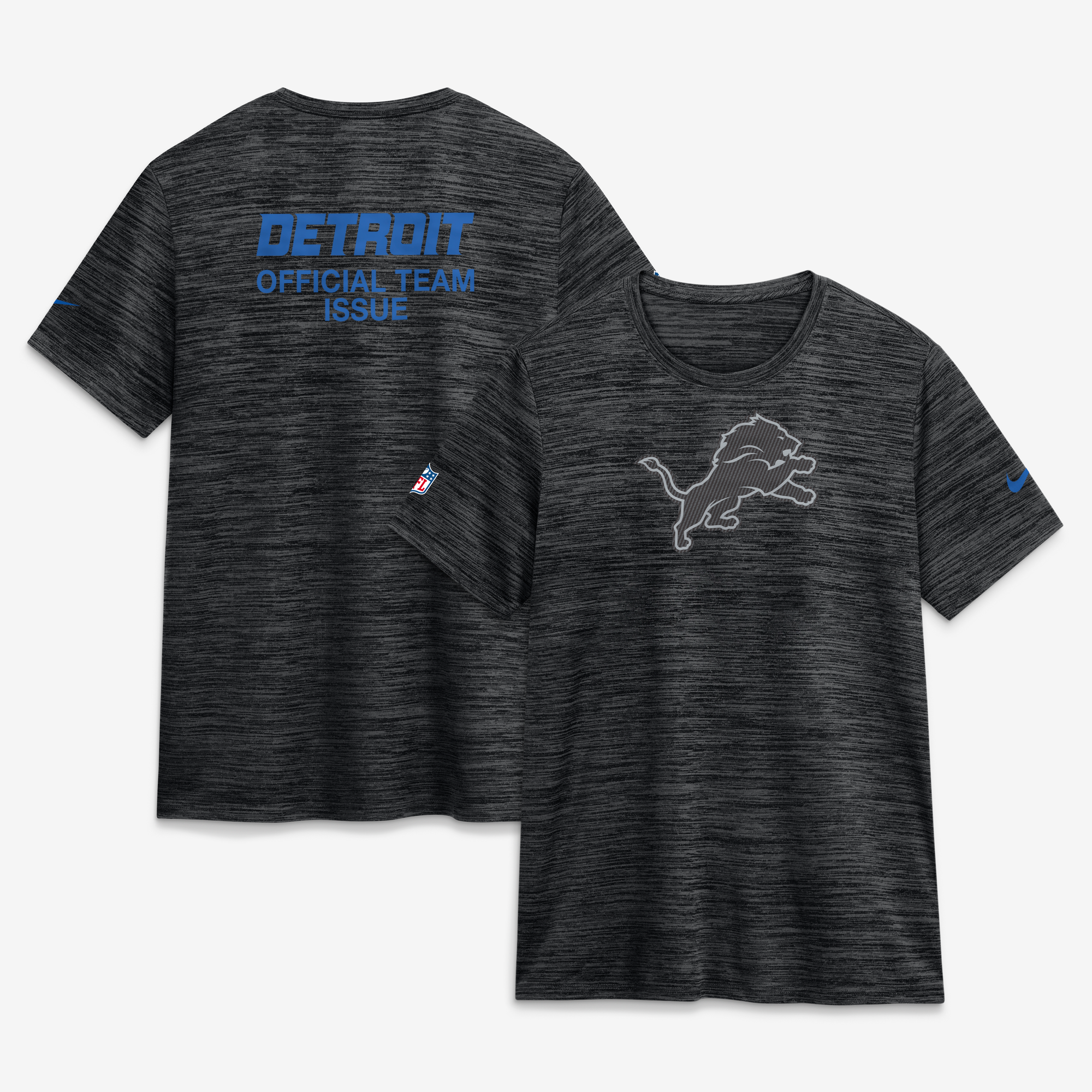 Women's Nike Black Detroit Lions 2026 Rivalries Collection Sideline Velocity Dri-FIT T-Shirt