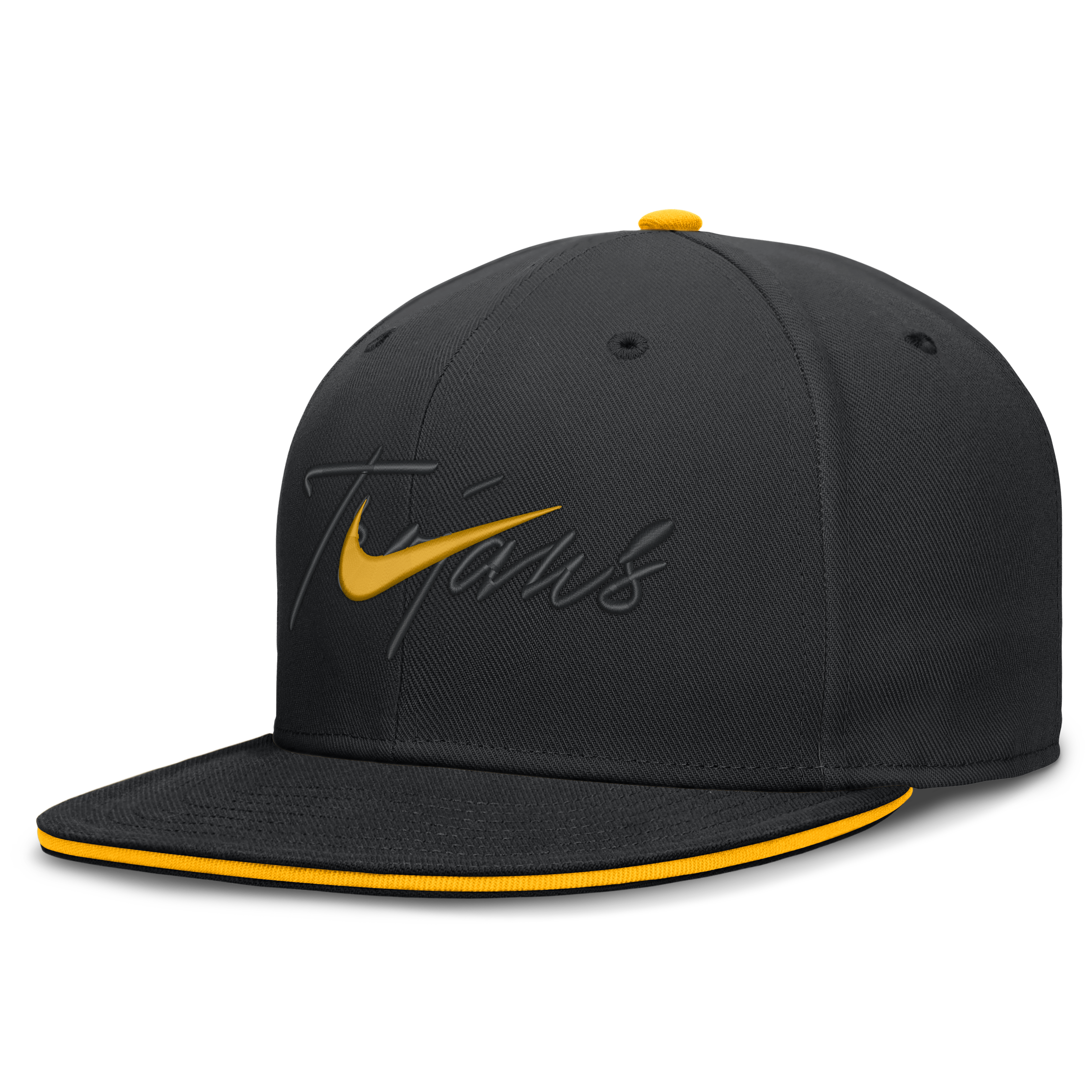 Men's Nike Black USC Trojans Dri-FIT Primetime Script Fitted Hat