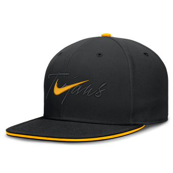 Men's Nike Black USC Trojans Dri-FIT Primetime Script Fitted Hat