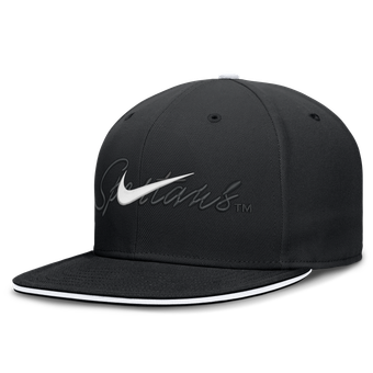 Men's Nike Black Michigan State Spartans Dri-FIT Primetime Script Fitted Hat