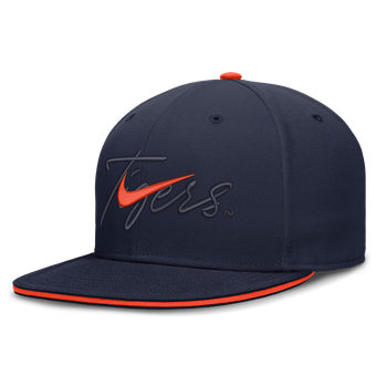 Men's Nike Navy Auburn Tigers Dri-FIT Primetime Script Fitted Hat