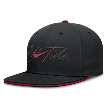 Men's Nike Black Alabama Crimson Tide Dri-FIT Primetime Script Fitted Hat