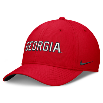 Men's Nike  Red Georgia Bulldogs Primetime Team Rise Flex Hat