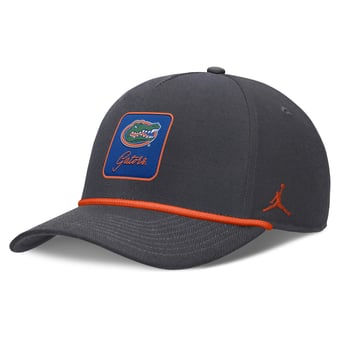 Unisex Nike Anthracite Florida Gators Script Rope Rise Adjustable Hat
