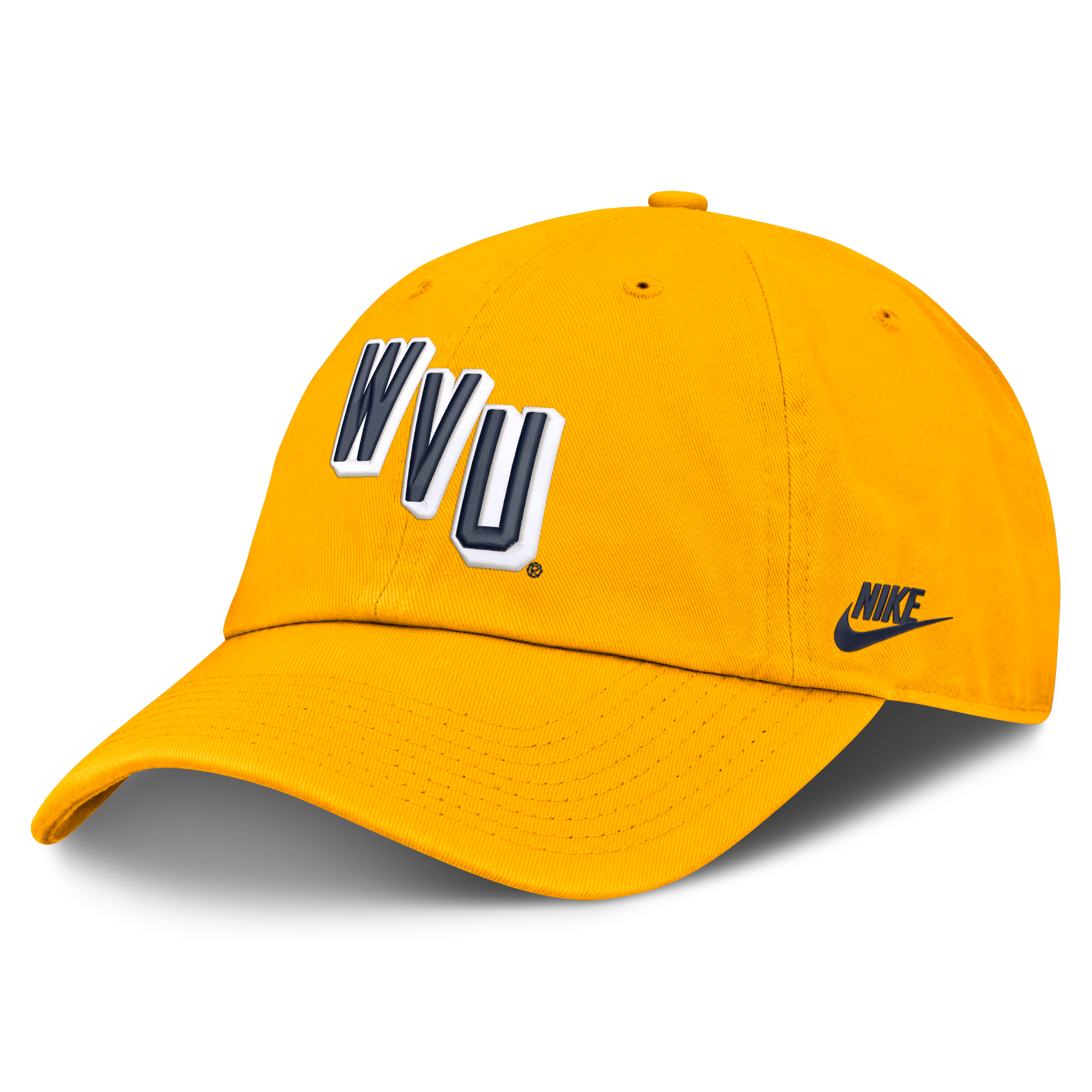 Men's Nike  Gold West Virginia Mountaineers Legacy Letter & Mascot Club Adjustable Hat
