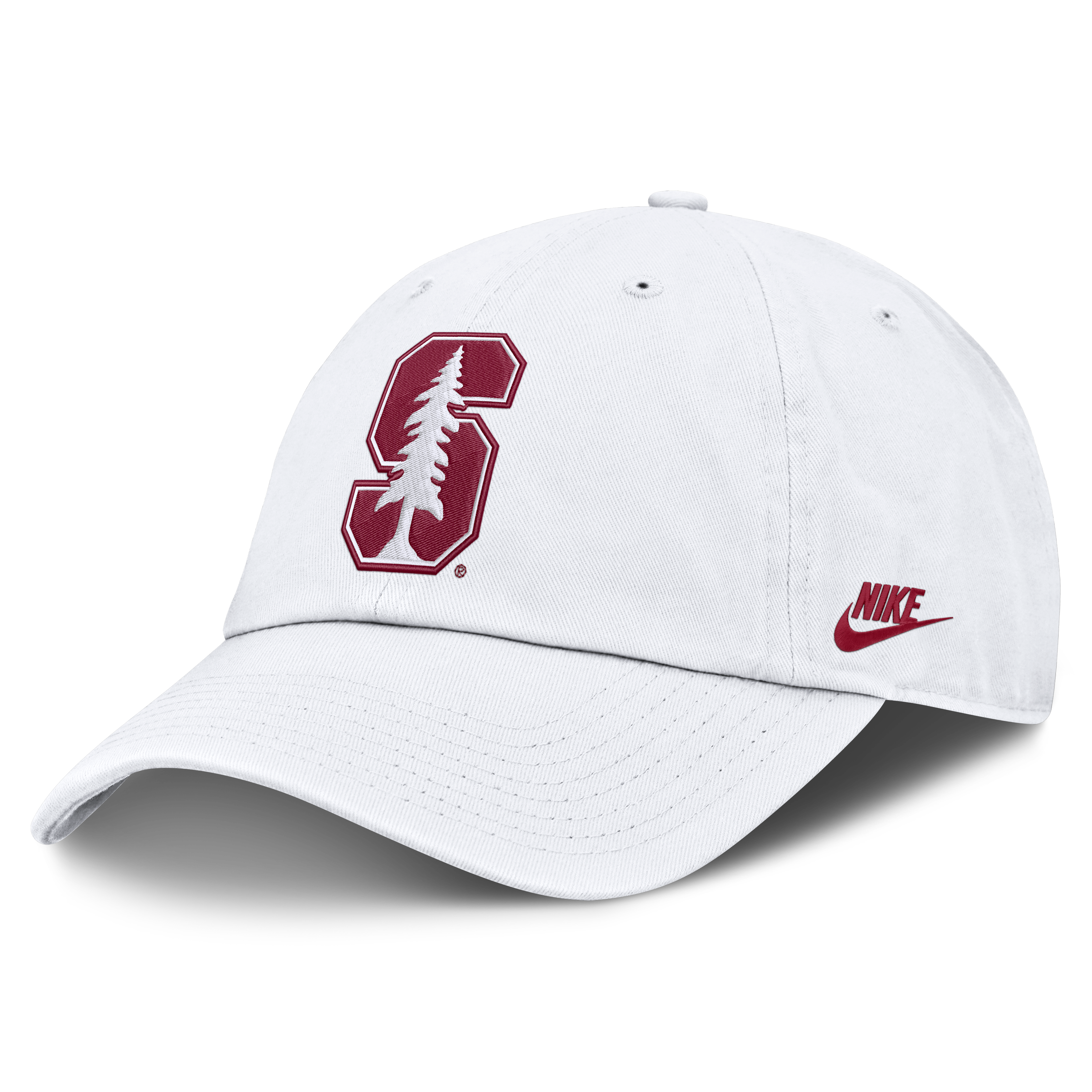 Men's Nike  White Stanford Cardinal Legacy Letter & Mascot Club Adjustable Hat