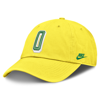 Men's Nike  Yellow Oregon Ducks Legacy Letter & Mascot Club Adjustable Hat