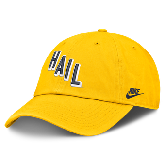 Men's Nike  Maize Michigan Wolverines Legacy Letter & Mascot Club Adjustable Hat