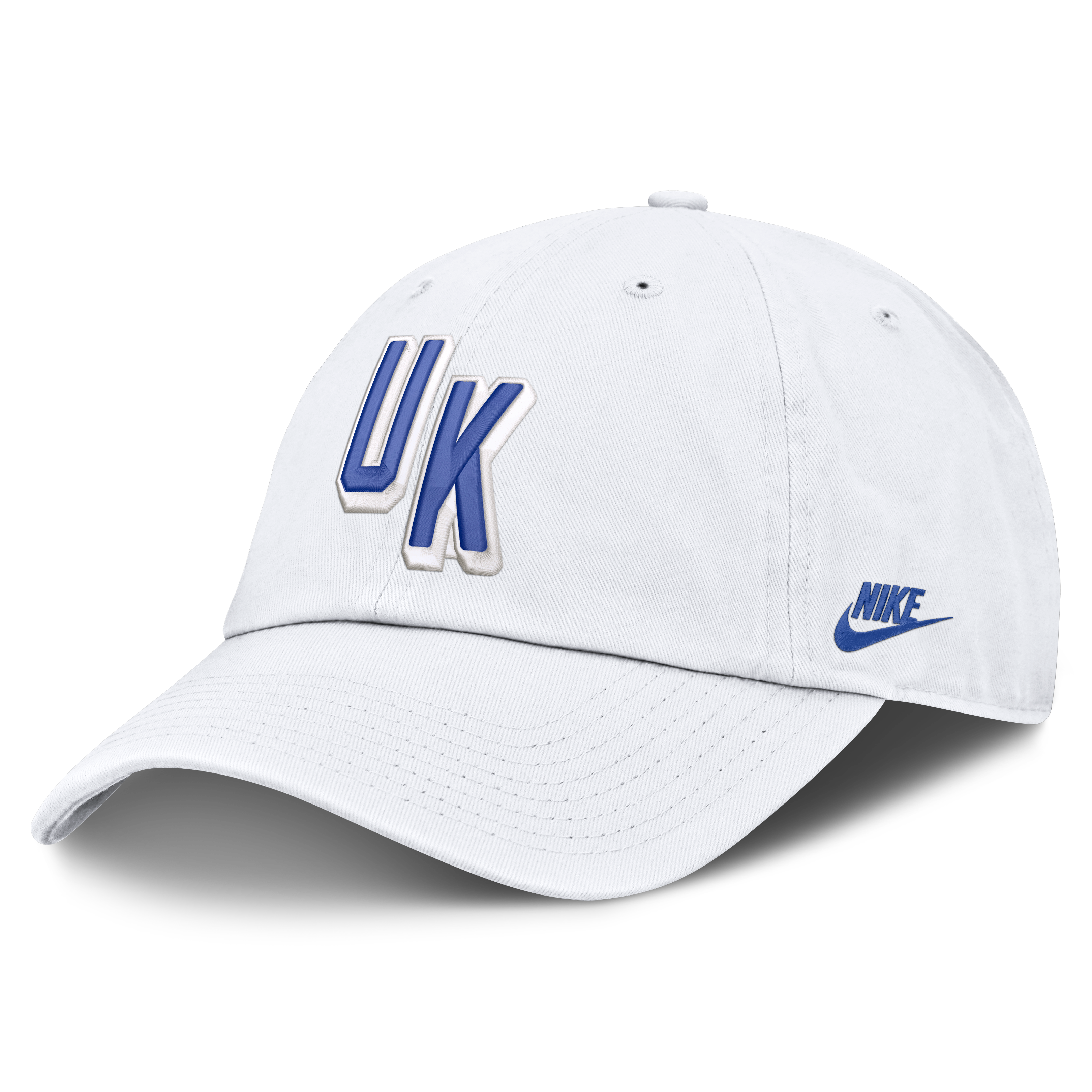 Men's Nike White Kentucky Wildcats Legacy Letter & Mascot Club Adjustable Hat