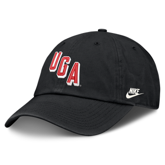 Men's Nike  Black Georgia Bulldogs Legacy Letter & Mascot Club Adjustable Hat