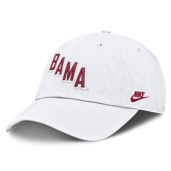 Men's Nike White Alabama Crimson Tide Legacy Letter & Mascot Club Adjustable Hat