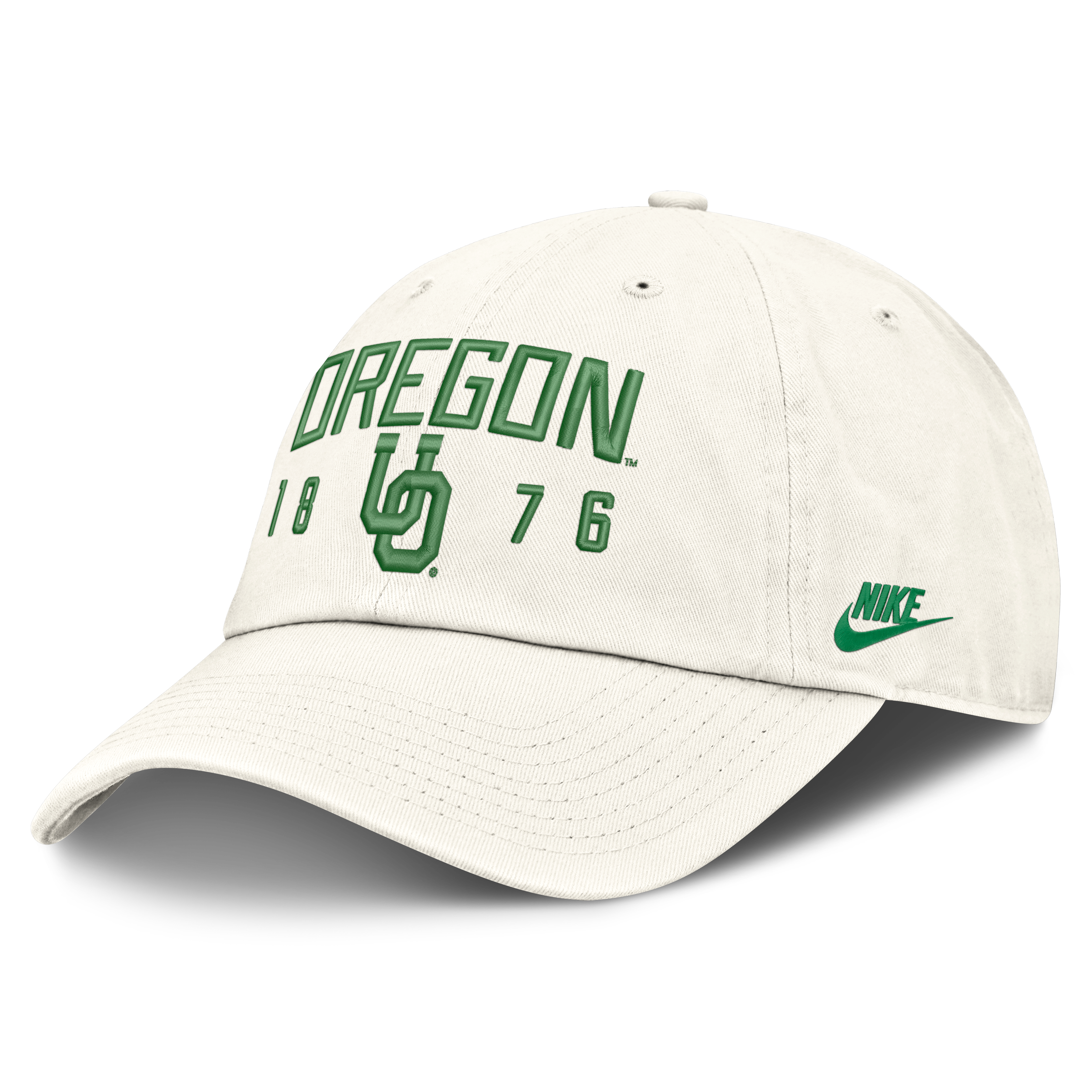 Men's Nike White Oregon Ducks Legacy Letter & Location Club Adjustable Hat