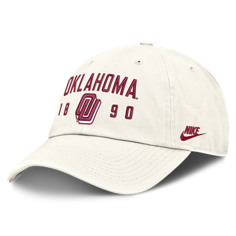 Men's Nike White Oklahoma Sooners Legacy Letter & Location Club Adjustable Hat