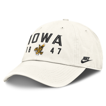 Men's Nike White Iowa Hawkeyes Legacy Letter & Location Club Adjustable Hat
