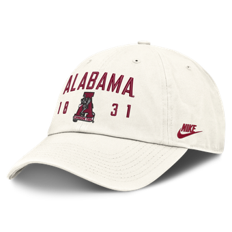 Men's Nike  White Alabama Crimson Tide Legacy Letter & Location Club Adjustable Hat