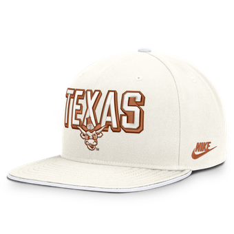 Men's Nike  White Texas Longhorns Legacy Letter & Mascot Pro Snapback Hat