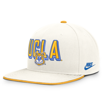 Men's Nike  White UCLA Bruins Legacy Letter & Mascot Pro Snapback Hat