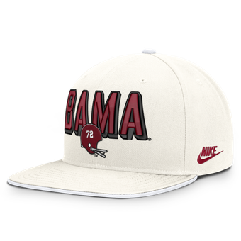 Men's Nike  White Alabama Crimson Tide Legacy Letter & Mascot Pro Snapback Hat
