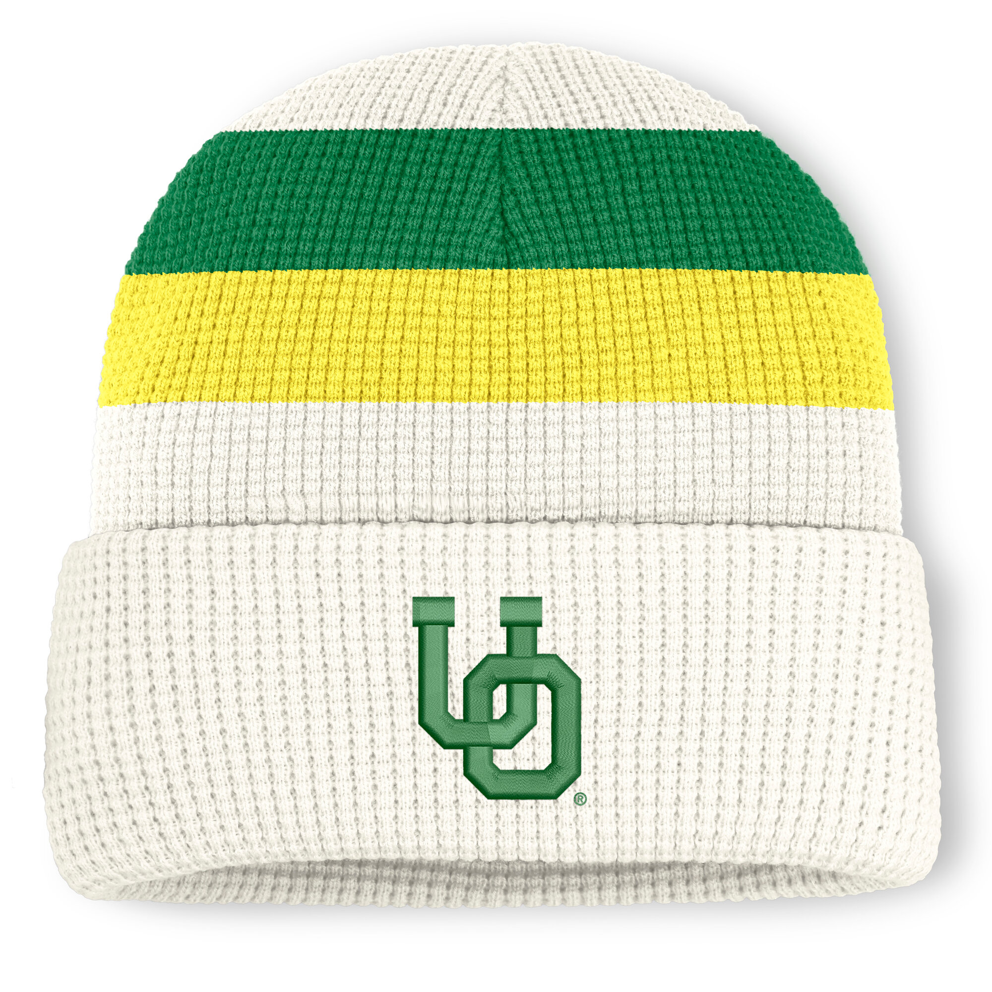 Unisex Nike  White Oregon Ducks Legacy Letter Cuffed Knit Hat