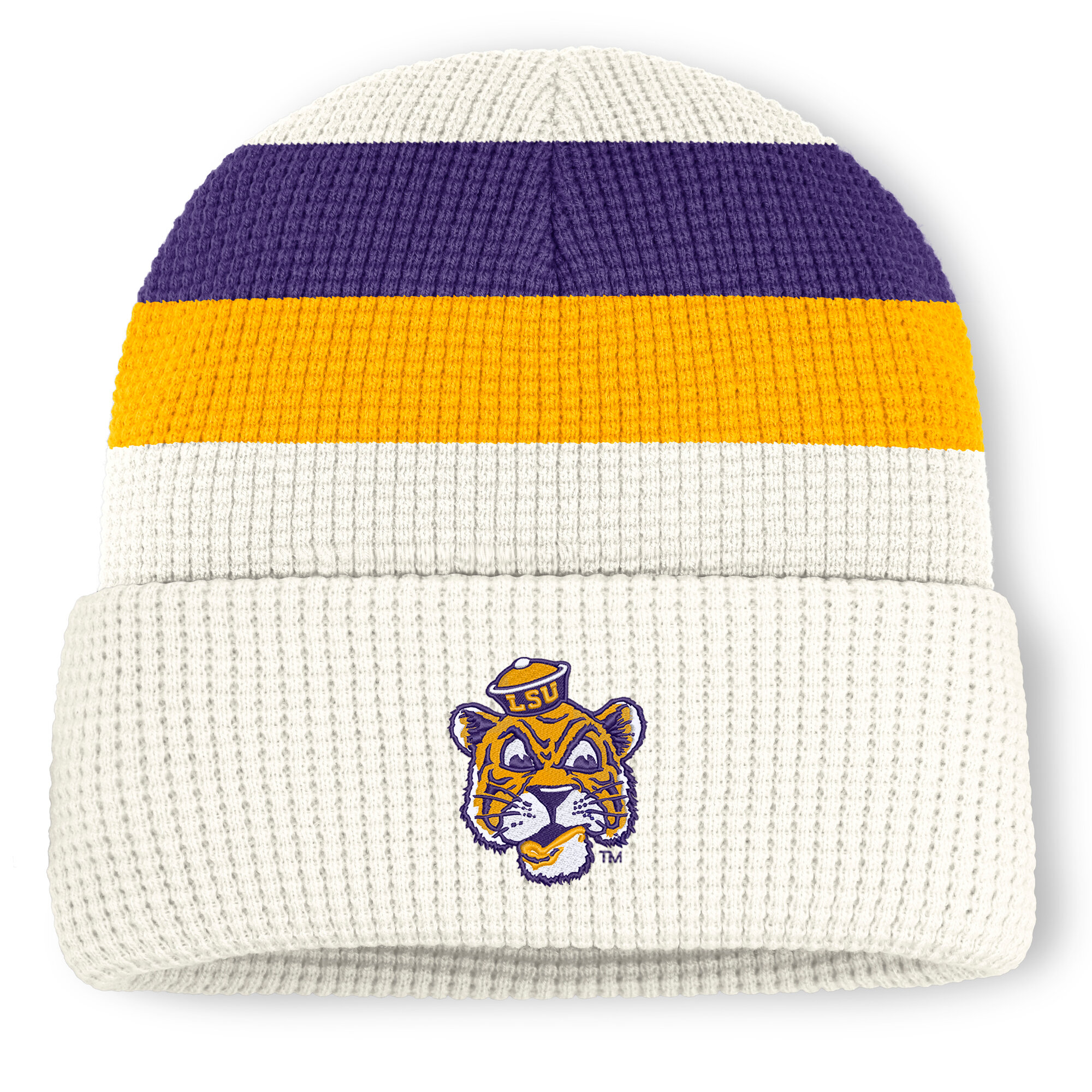 Unisex Nike  White LSU Tigers Legacy Letter Cuffed Knit Hat