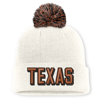 Unisex Nike Texas Longhorns Letter Mascot Knit Hat with Pom