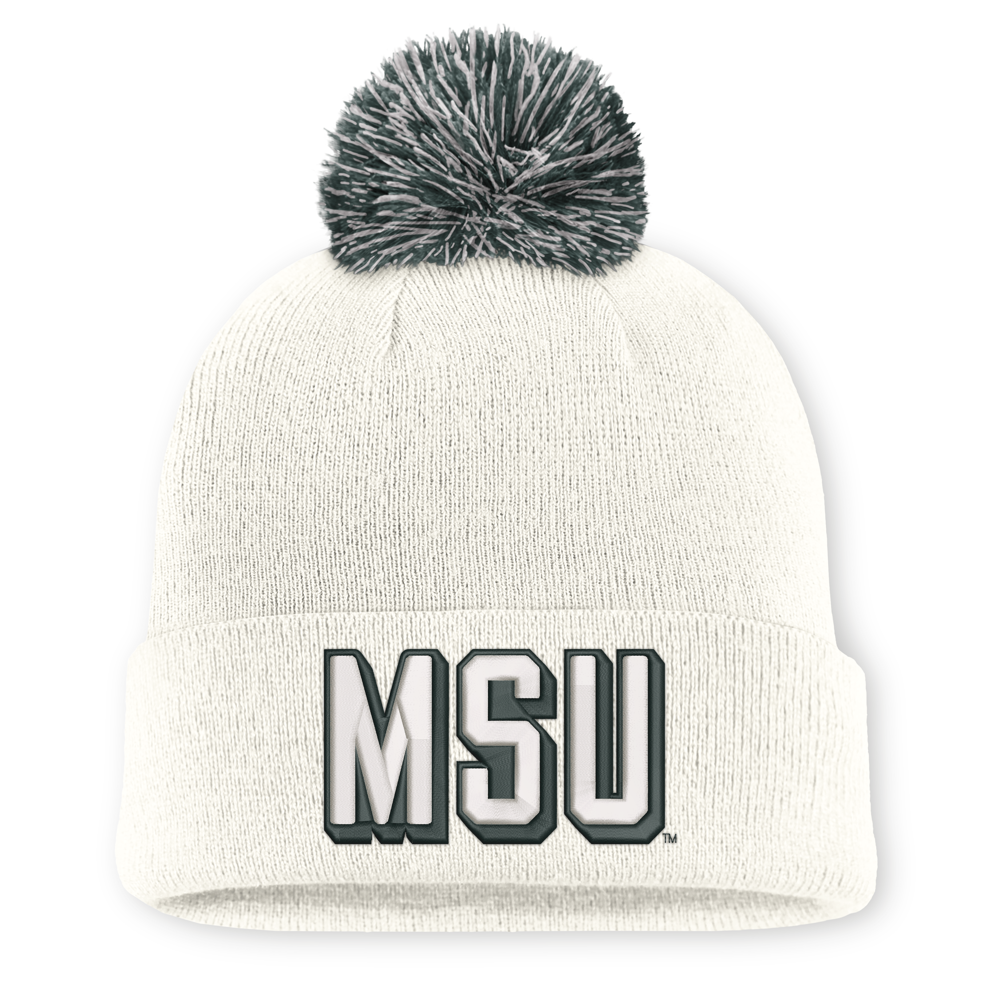 Unisex Nike Michigan State Spartans Letter Mascot Knit Hat with Pom