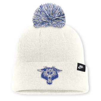 Unisex Nike White Kentucky Wildcats Letter Mascot Knit Hat with Pom