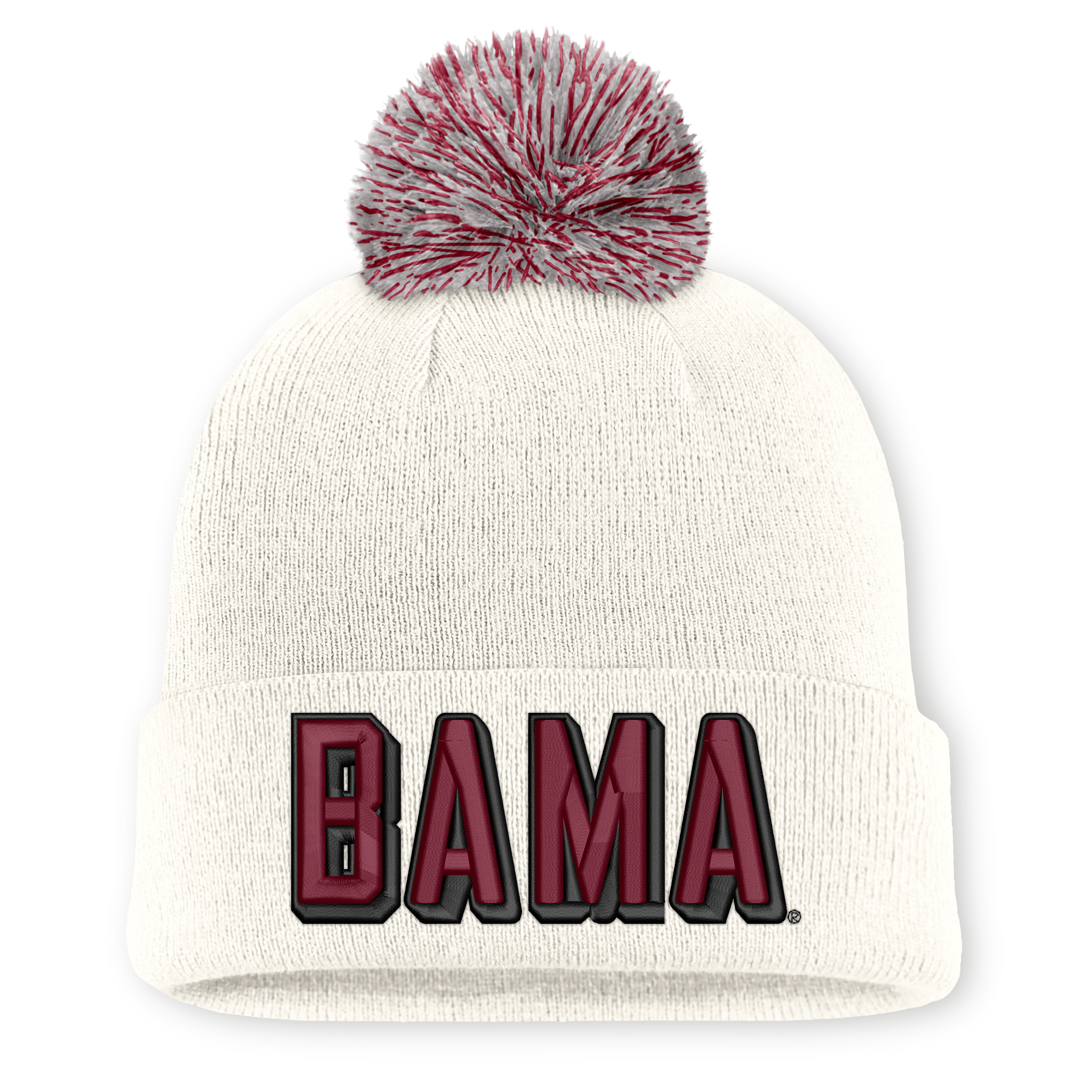 Unisex Nike Alabama Crimson Tide Letter Mascot Knit Hat with Pom