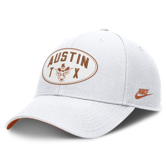 Unisex Nike  Off White Texas Longhorns Legacy Letter & Location Rise Adjustable Hat